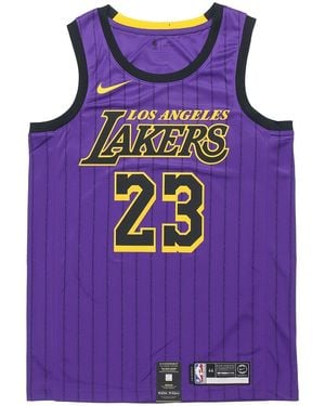 Nike Lebron James Los Angeles Lakers City Swingman Jersey 2018 - Purple