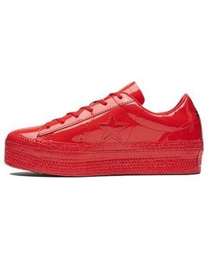 Converse (Wmns) One Star Platform Ox 'Cherry' - Red