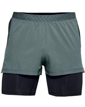 Under Armour Rush 2-In-1 Running Shorts - Grey