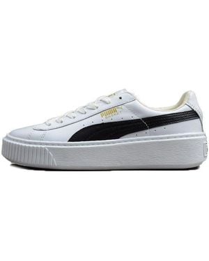 PUMA (Wmns) Basket Platform - White