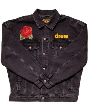 Drew House Hearty Trucker Jacket 'Medium Wash' - Black