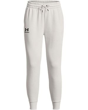 Under Armour (Wmns) Essential Fleece Tapered Trousers - Grey