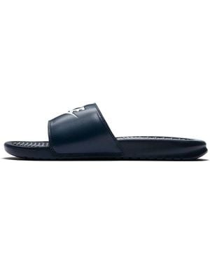 Nike Wmns Benassi Jdi Obsidian/ White-obsidian-igloo - Blue