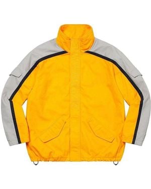 Supreme Brushed Twill Zip Jacket - Yellow