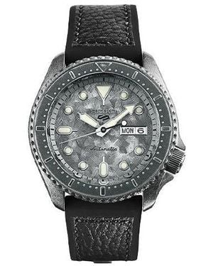 Seiko No. 5 Series Retro Automatic Mechanical Waterproof Watch - Grey