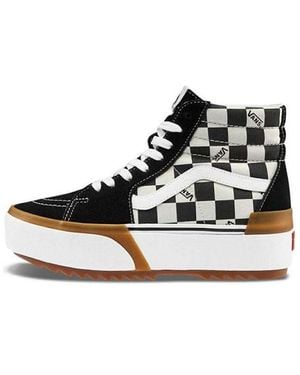 Vans Sk8-Hi Stacked 'Checkerboard' - Black