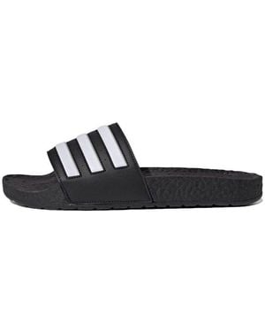 adidas Adilette Boost Slides Stripes' - Black