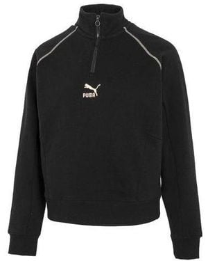PUMA (Wmns) Das Cc Graphic Half-Zip Crew - Black