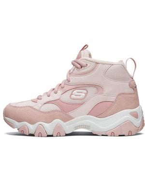 Skechers (Wmns) D Lites 2.0 High-Top Running Shoes - Pink