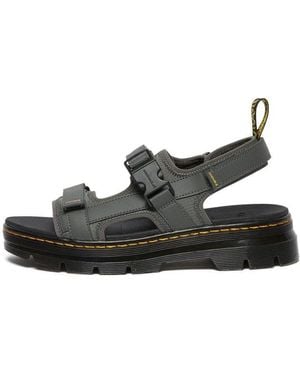 Dr. Martens Dr.Martens Forster Webbing Sandals 'Gunmetal' - Black