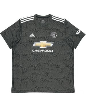adidas Mufc A Jsy 20-21 Season Manchester United Away Sw Fan Edition Sports Short Sleeve Jersey - Grey