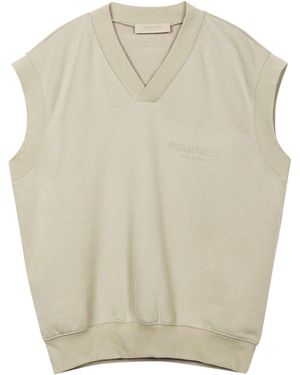 Fear Of God Fw22 V Neck Vest 'Smoke' - Natural