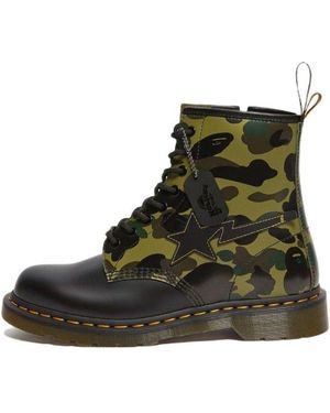 Dr. Martens A Bathing Ape X 1460 Zip 'Camo' - Black