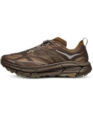 Hoka One One X Satisfy Mafate Speed 4 Lite 'Rubber' - Brown