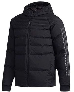adidas Neo Down Jkt Hooded Down Jacket - Blue