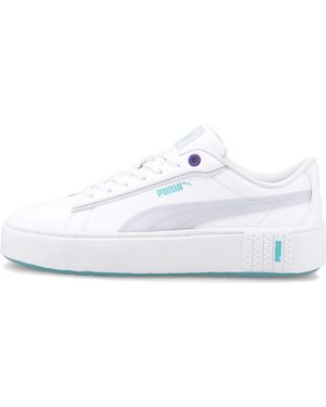 PUMA (Wmns) Smash Platform V2 'Candy - White
