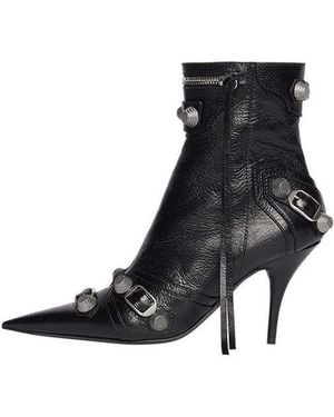 Balenciaga (Wmns) Cagole 90Mm Booties Arena Lambskin' - Black