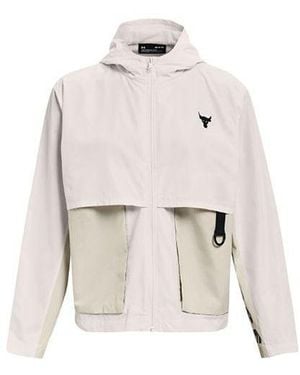 Under Armour (Wmns) Project Rock Woven Hooded Jacket - White
