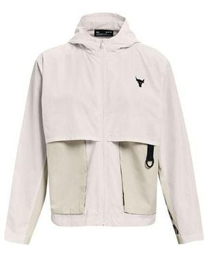 Under Armour (Wmns) Project Rock Woven Hooded Jacket - White