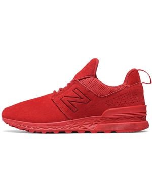 New Balance 574 Sport Trainers - Red