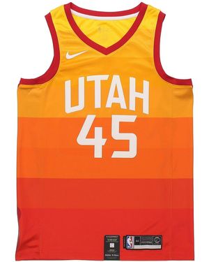 Nike Nba City Limited Sw Fan Edition 19-20 Season Utah Jazz 4 No. 5 Basketball Jersey/Vest - Orange