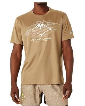 Asics Fujitrail Running T-Shirt - Natural