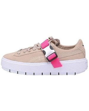 PUMA (Wmns) Fenty X Platform Trace Buckle 'Cement' - Pink