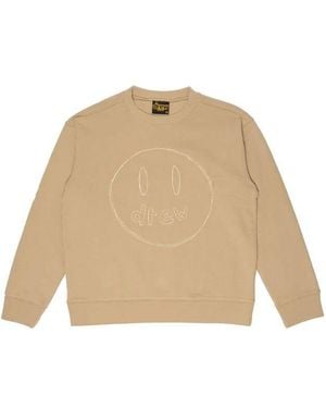 Drew House Sketch Mascot Crewneck Sweatshirt 'Khaki' - Natural