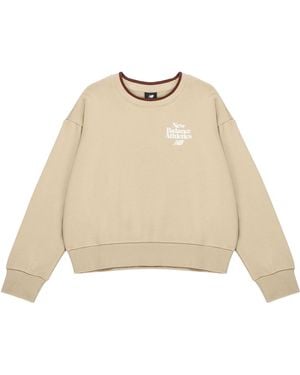 New Balance (Wmns) Athletics 70S Crewneck Sweatshirt - Natural