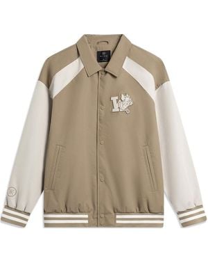 Li-ning Way Of Wade Logo Woven Coach Jacket 'Light' - Natural