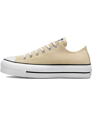Converse (Wmns) Chuck Taylor All Star Lift Platform Canvas Low 'Oat Milk' - White