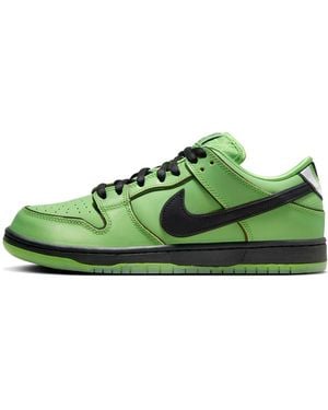 Nike X The Powerpuff Girls Sb Dunk Low Prox Qs 'Buttercup' - Green
