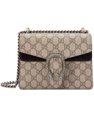 Gucci (Wmns) Dionysus Gg Supreme Mini Bag Ebony' - Metallic