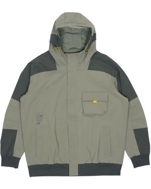 adidas Th Jkt South Colorblock Windproof Casual Fleece Lined Hooded Jacket - Green