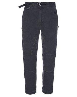 Nike Acg Ease Solid Colour Loose Lacing Cropped Casual Pants/Trousers Autumn - Blue
