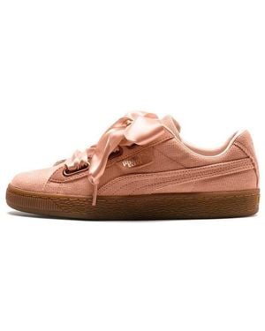PUMA (Wmns) Basket Heart Corduroy - Brown
