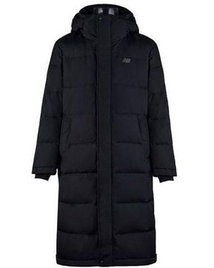 New Balance Long Cut Hooded Coat - Blue