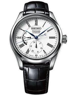 Seiko Presage Series Enamel Automatic Mechanical Casual Business Watch - Metallic