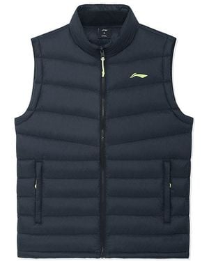 Li-ning Logo Down Vest - Blue