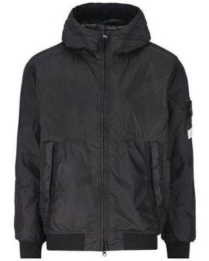 Stone Island Garment Dyed Crinkle Reps Ny Jacket - Black