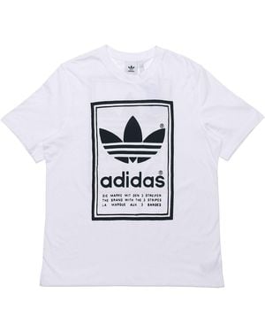 adidas Originals Vintage Tee Round Neck Breathable Short Sleeve - White