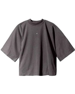 Yeezy Gap Logo No Seam T-Shirt 'Dark' - Grey