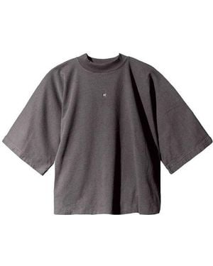 Yeezy Gap Logo No Seam T-Shirt 'Dark' - Grey