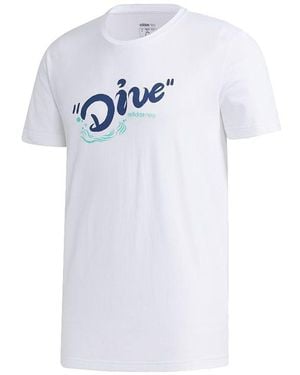 adidas Neo M Pnda 3Sgrx T Printing Pattern Sports Short Sleeve - White