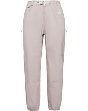 Nike Acg Solid Colour Belt Breathable Casual Long Pants/Trousers - Grey