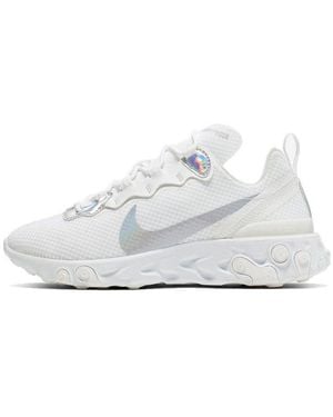 Nike (Wmns) React Element 55 Iridescent' - White