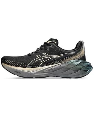 Asics Novablast 4 Platinum Champagne' - Black