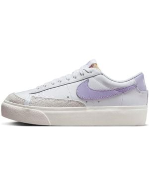 Nike (Wmns) Blazer Low Platform Lilac Bloom' - White