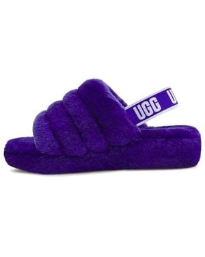 UGG (Wmns) Fluff Yeah Slide Minimalistic Thick Sole - Purple