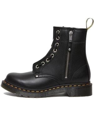 Dr. Martens (Wmns) 1460 Double Zip Leather Lace Up Boots - Black